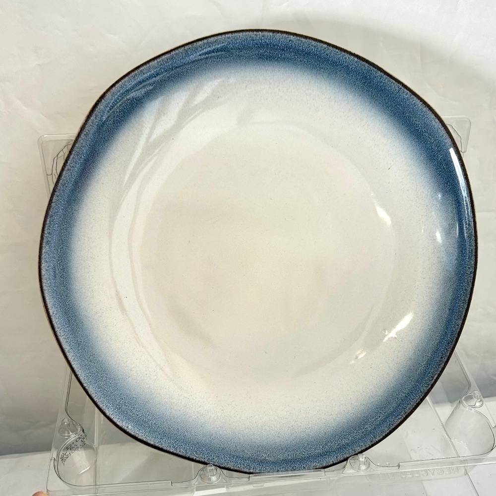 Threshold Ashwood Blue Dinner Plates Set Of 4 FOUR Plates Target 10.5” Excellent